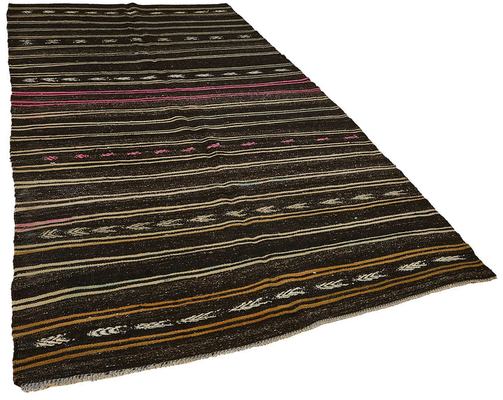 6x10 Vintage Turkish Goat Hair Kilim Rug - 51242