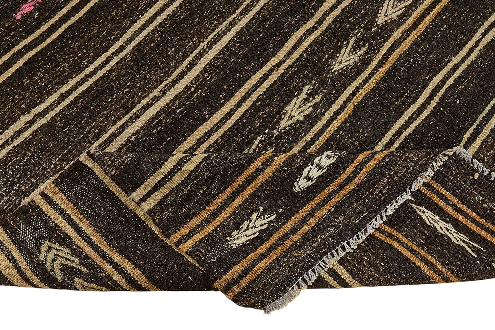 6x10 Vintage Turkish Goat Hair Kilim Rug - 51242