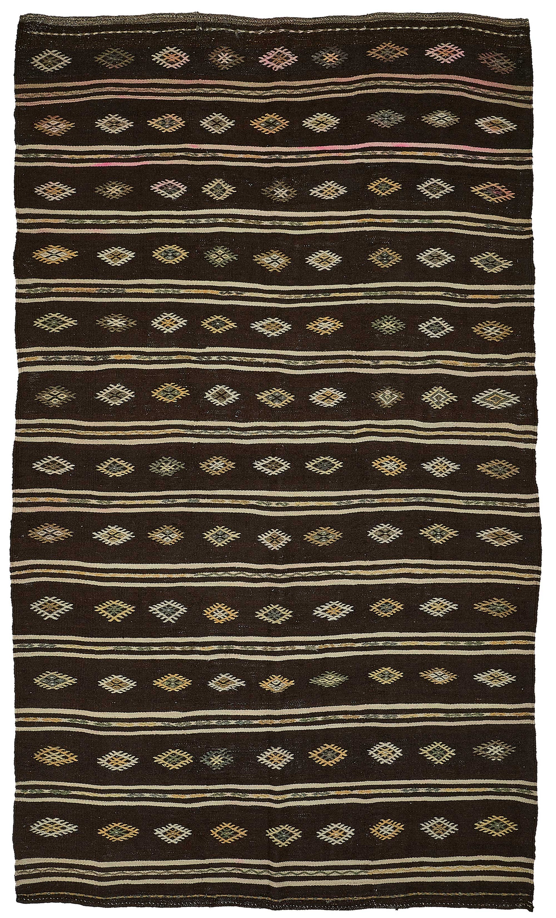 7x12 Vintage Turkish Goat Hair Kilim Rug - 51243