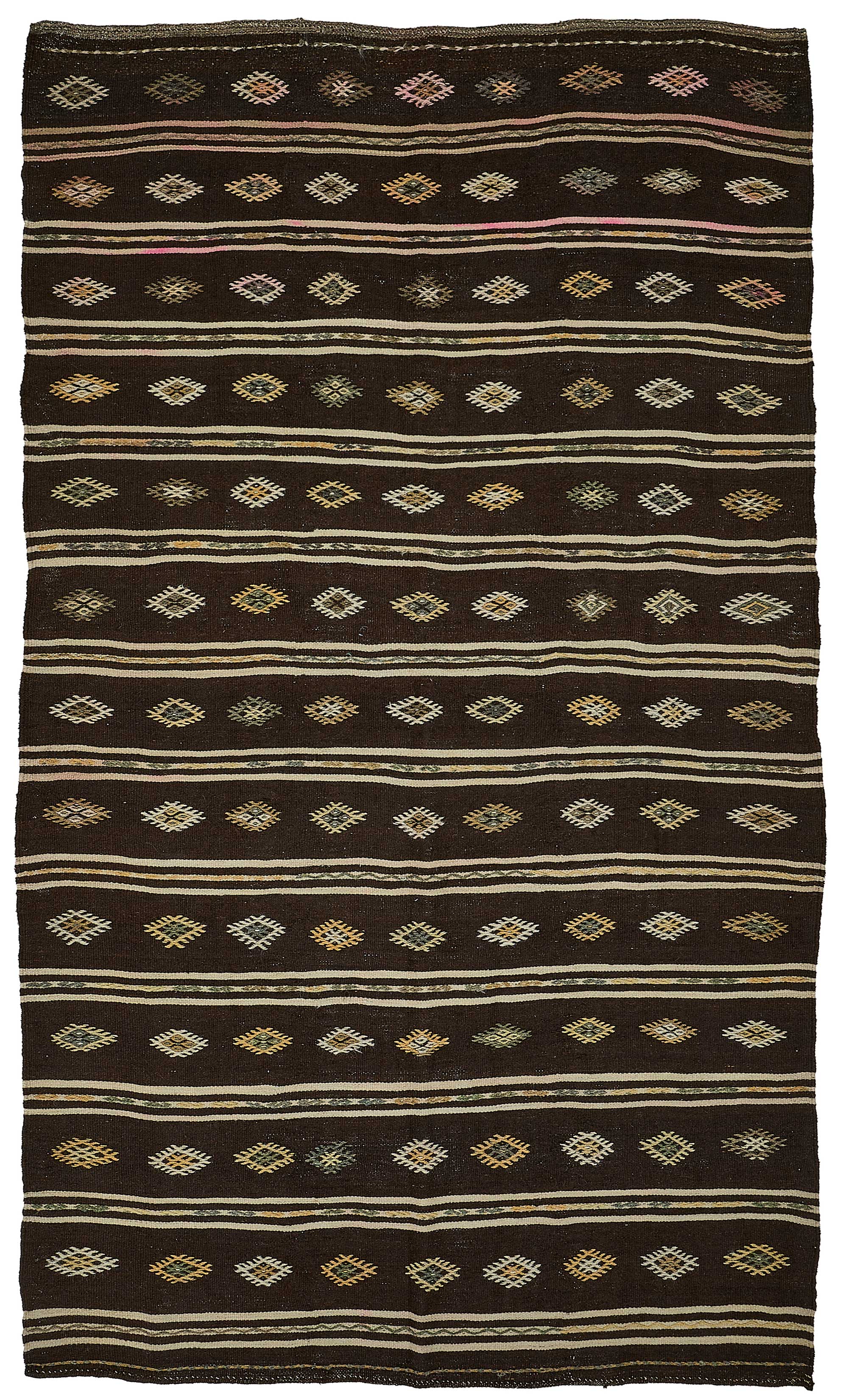 7x12 Vintage Turkish Goat Hair Kilim Rug - 51243