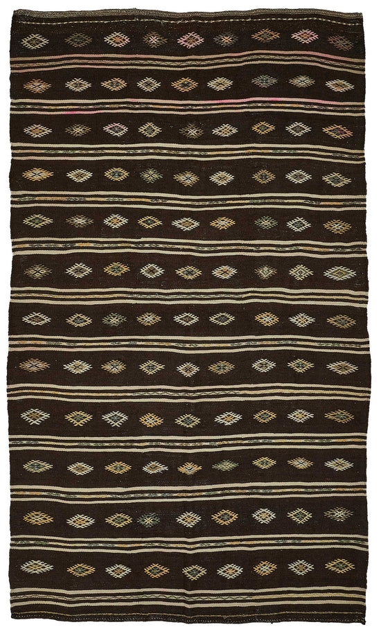 7x12 Vintage Turkish Goat Hair Kilim Rug - 51243