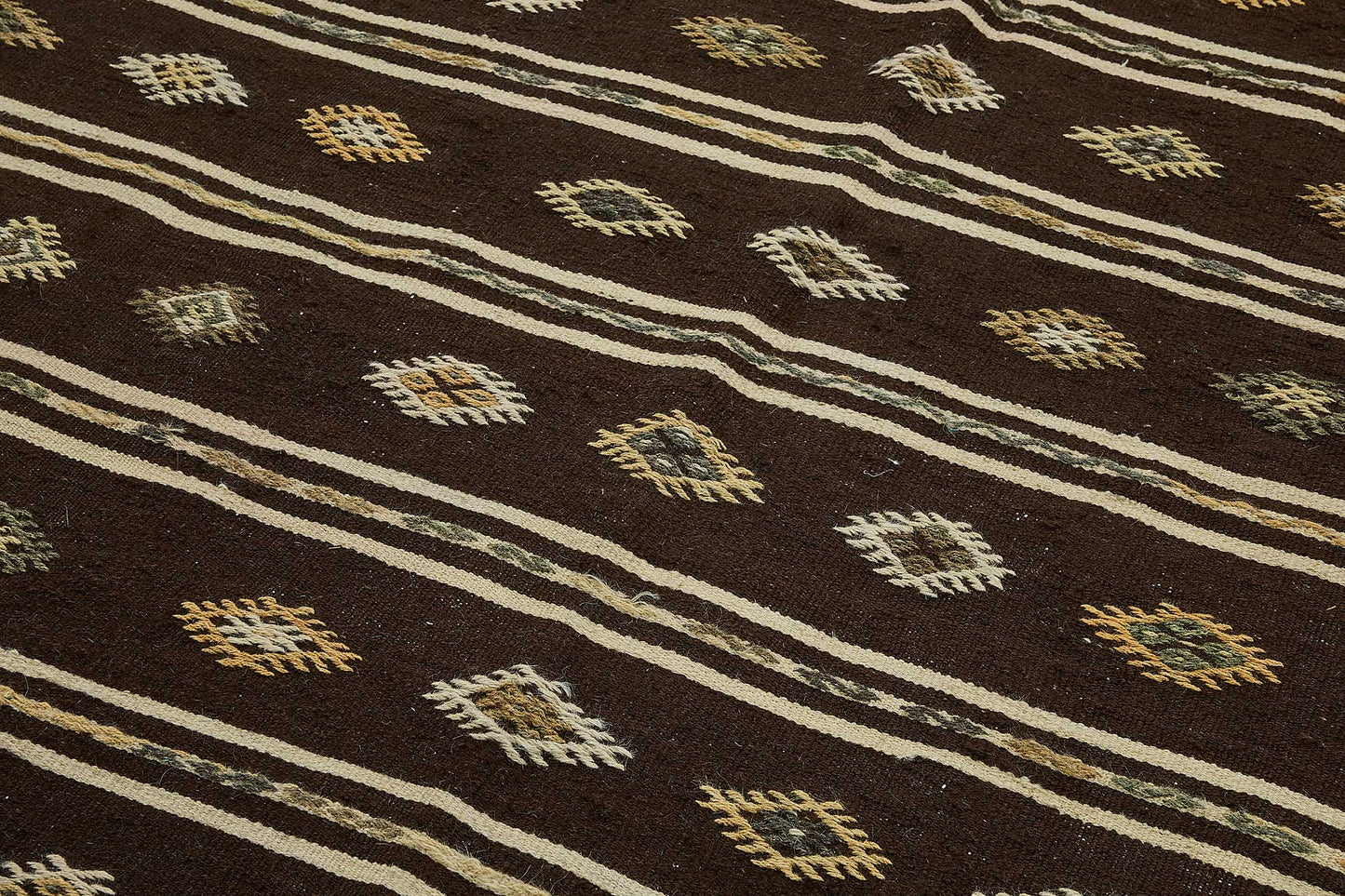 7x12 Vintage Turkish Goat Hair Kilim Rug - 51243