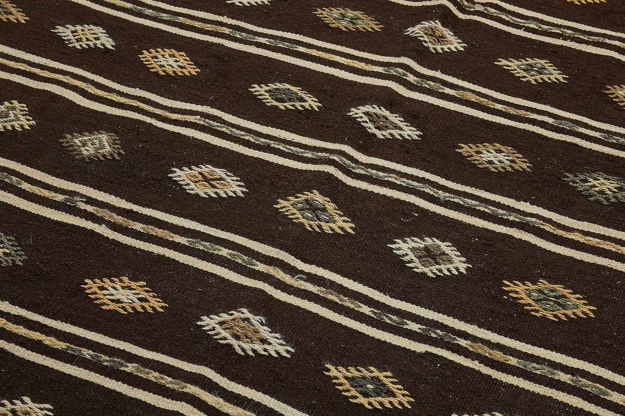 7x12 Vintage Turkish Goat Hair Kilim Rug - 51243