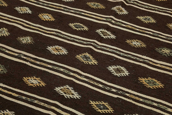 7x12 Vintage Turkish Goat Hair Kilim Rug - 51243