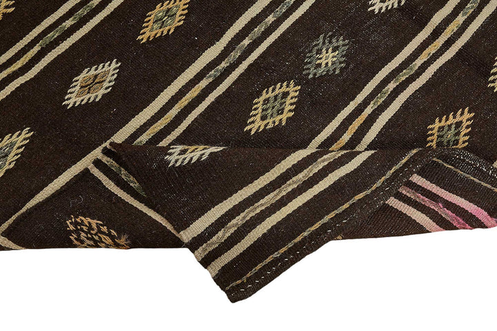 7x12 Vintage Turkish Goat Hair Kilim Rug - 51243