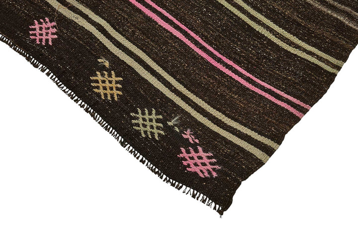 7x11 Vintage Turkish Goat Hair Kilim Rug - 51244