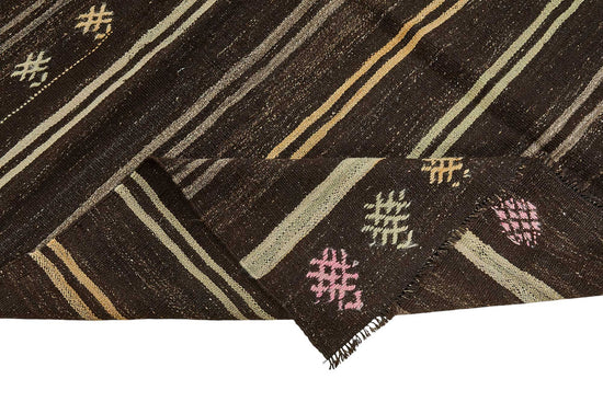 7x11 Vintage Turkish Goat Hair Kilim Rug - 51244