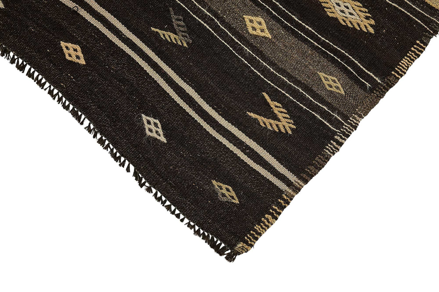 5x10 Vintage Turkish Goat Hair Kilim Rug - 51245