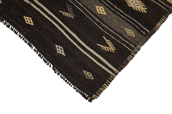 5x10 Vintage Turkish Goat Hair Kilim Rug - 51245