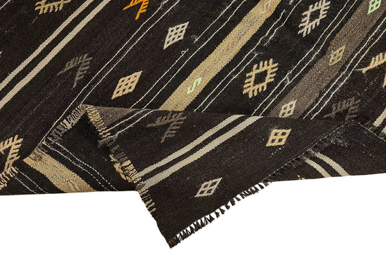 5x10 Vintage Turkish Goat Hair Kilim Rug - 51245