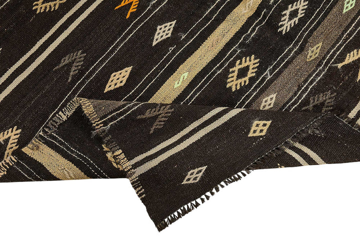 5x10 Vintage Turkish Goat Hair Kilim Rug - 51245