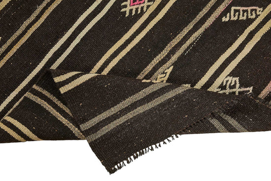 7x10 Vintage Turkish Goat Hair Kilim Rug - 51246