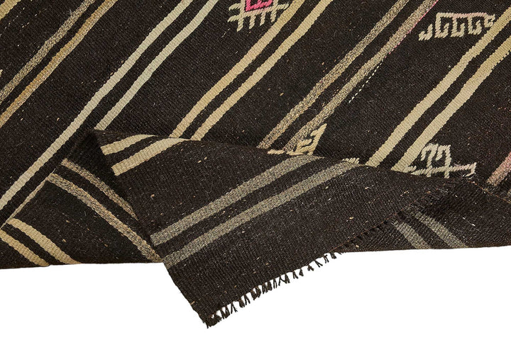 7x10 Vintage Turkish Goat Hair Kilim Rug - 51246
