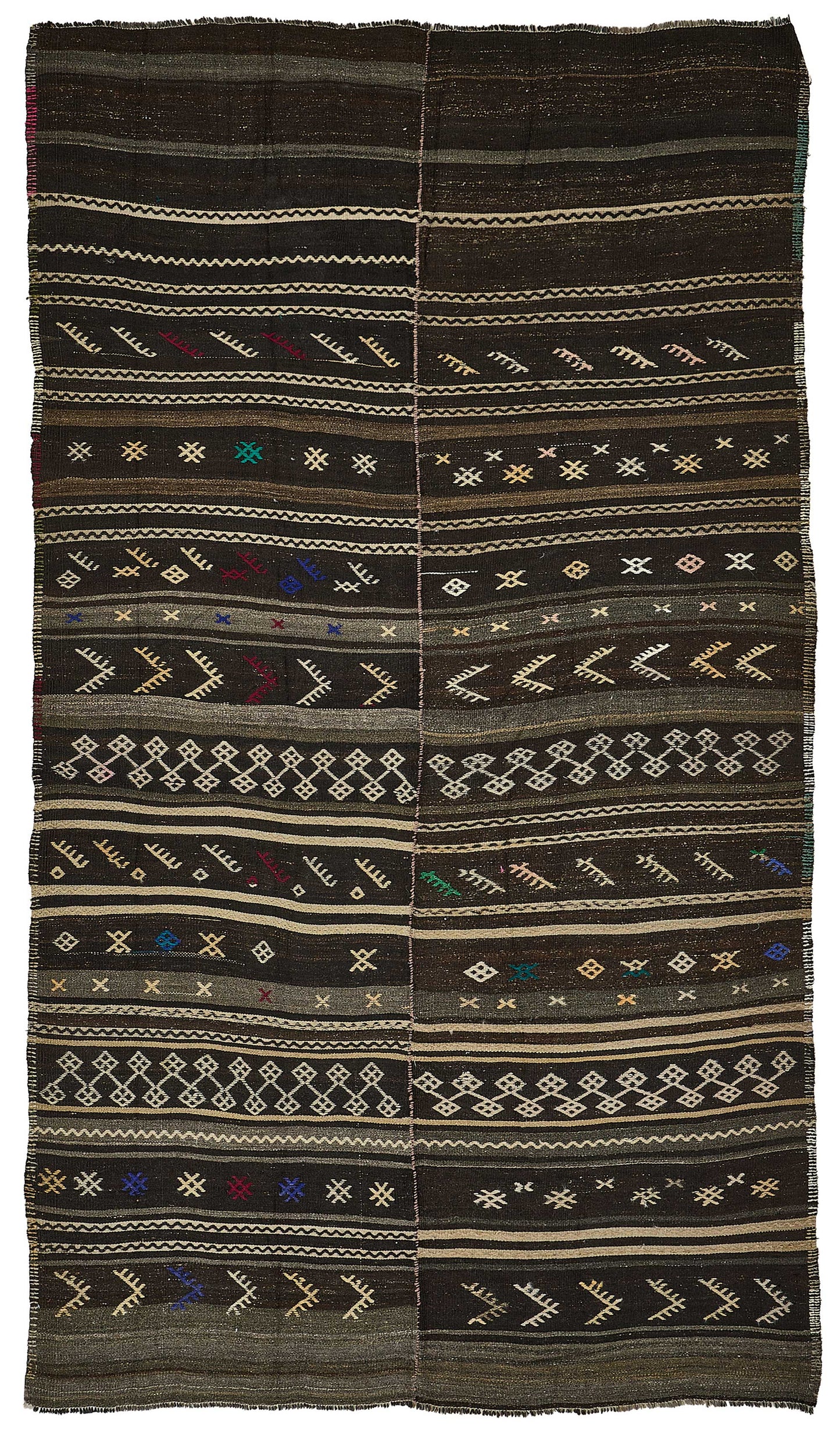 6x10 Vintage Turkish Goat Hair Kilim Rug - 51247