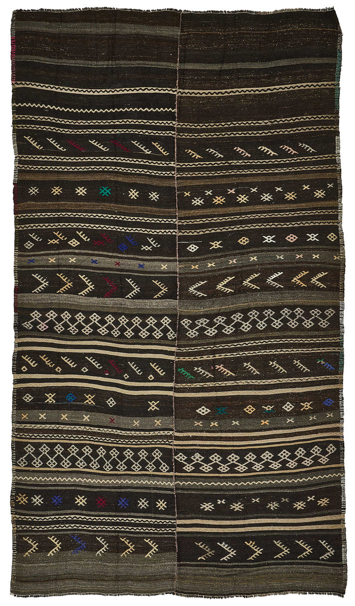 6x10 Vintage Turkish Goat Hair Kilim Rug - 51247