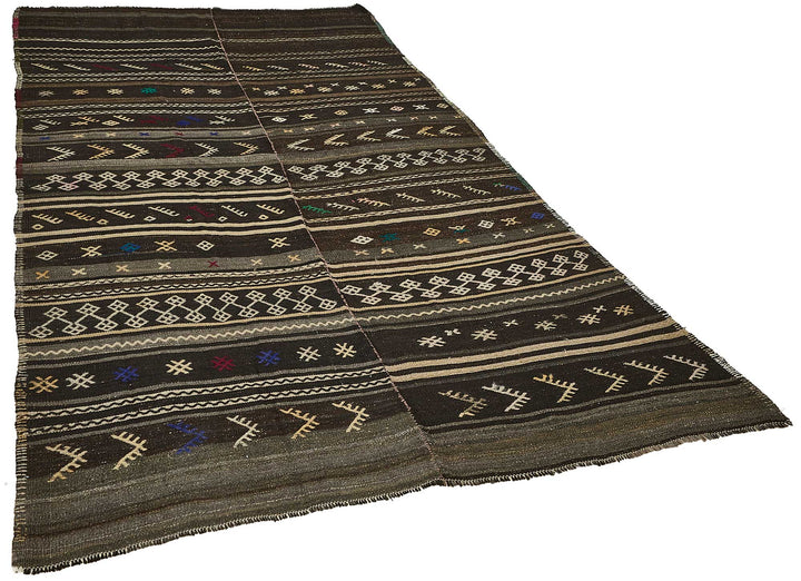 6x10 Vintage Turkish Goat Hair Kilim Rug - 51247