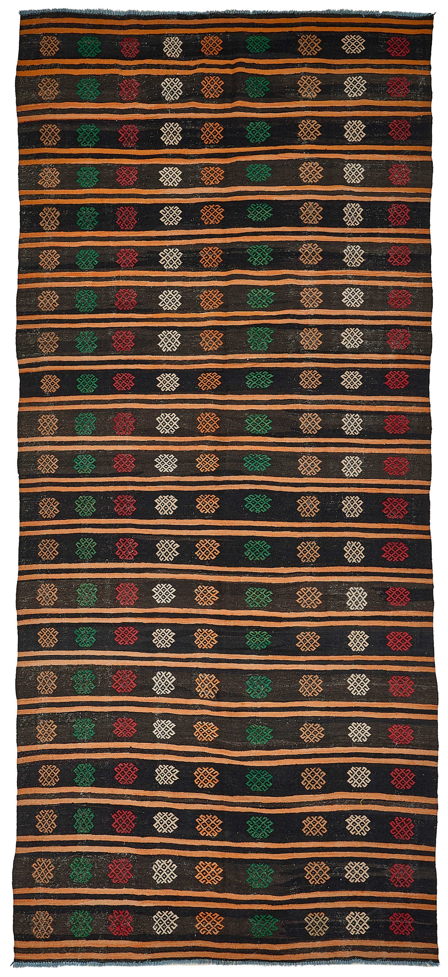 6x13 Vintage Turkish Goat Hair Kilim Rug - 51248