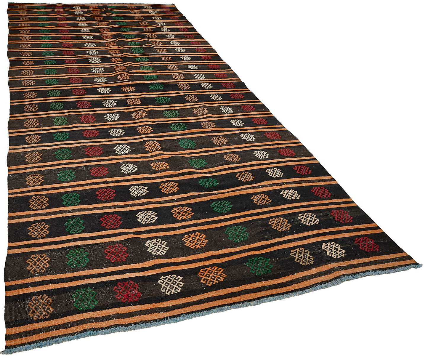 6x13 Vintage Turkish Goat Hair Kilim Rug - 51248