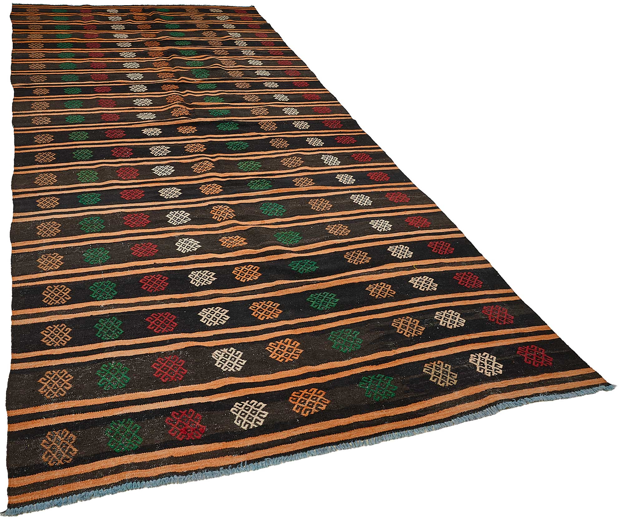 6x13 Vintage Turkish Goat Hair Kilim Rug - 51248