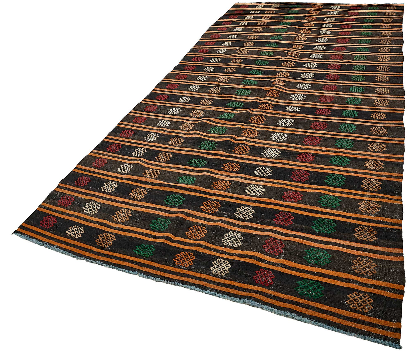 6x13 Vintage Turkish Goat Hair Kilim Rug - 51248