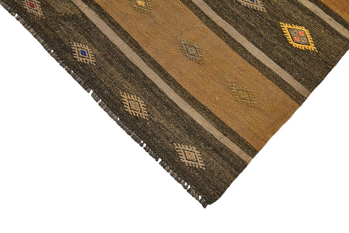 5x9 Vintage Turkish Goat Hair Kilim Rug - 51249