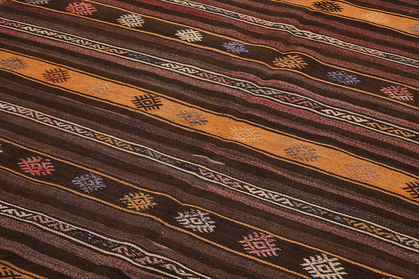 6x10 Vintage Turkish Goat Hair Kilim Rug - 51250