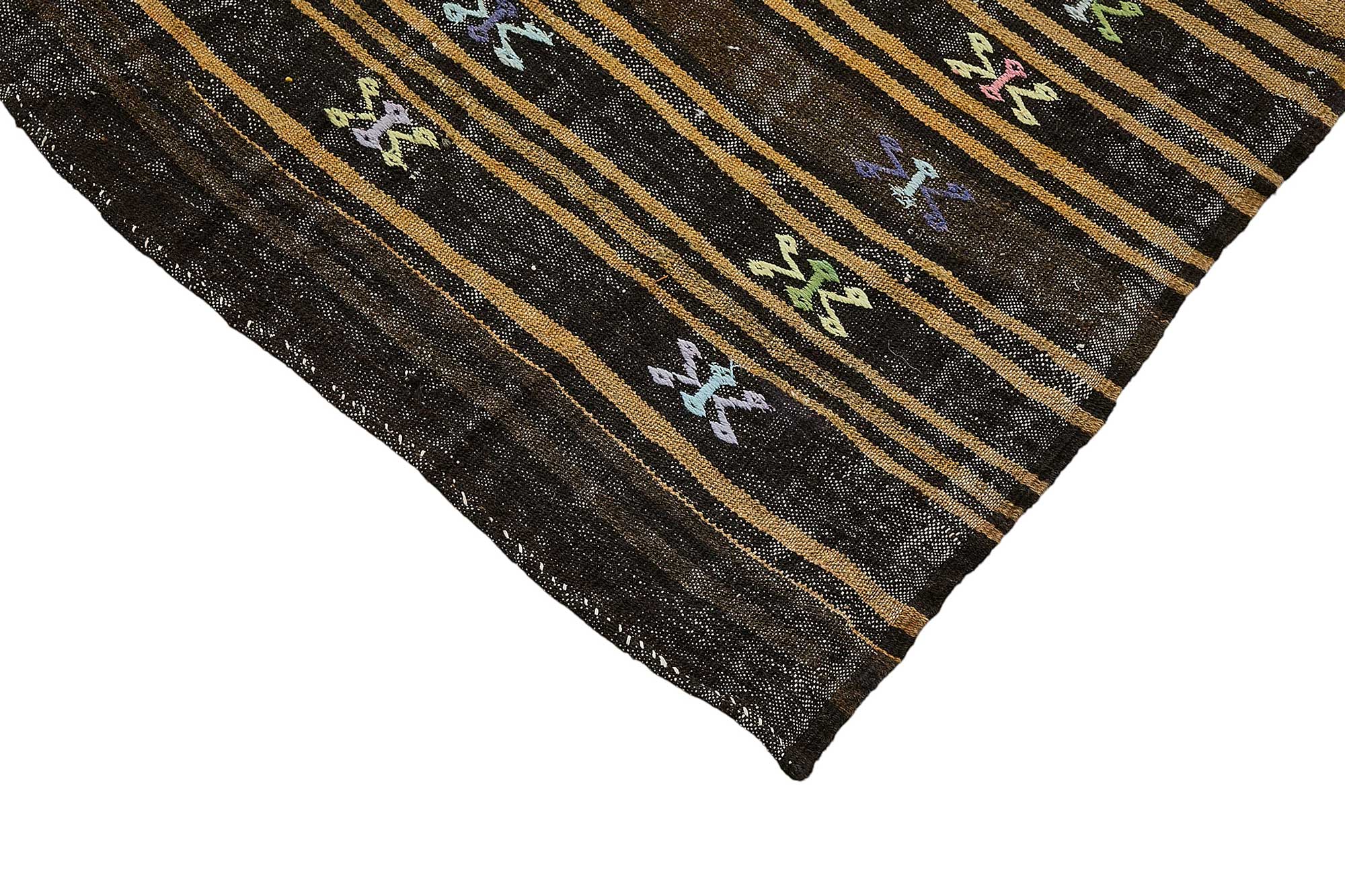 8x11 Vintage Turkish Goat Hair Kilim Rug - 51251