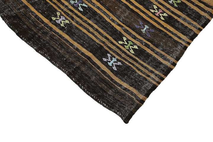 8x11 Vintage Turkish Goat Hair Kilim Rug - 51251