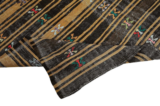 8x11 Vintage Turkish Goat Hair Kilim Rug - 51251