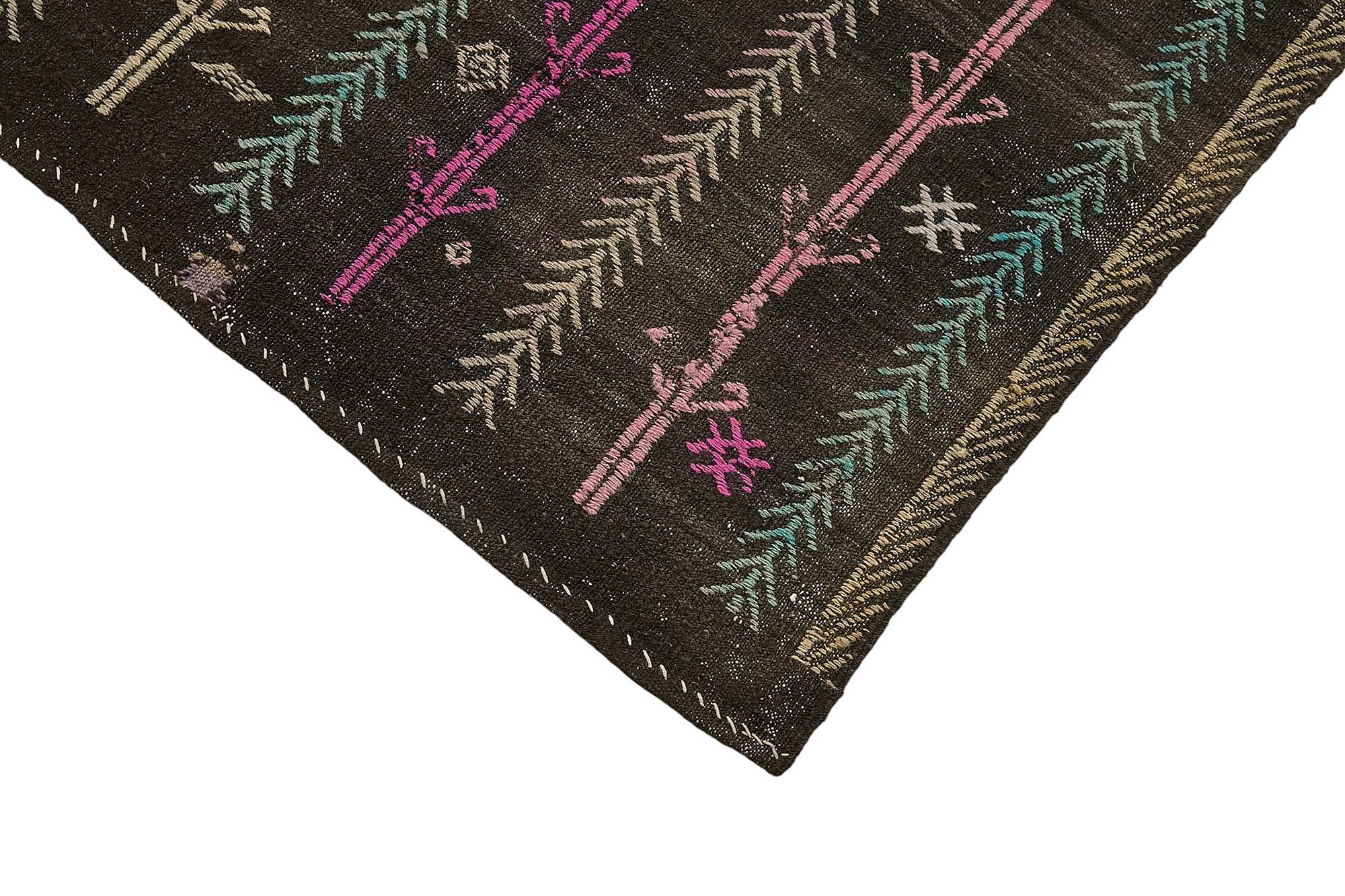 5x9 Vintage Turkish Goat Hair Kilim Rug - 51252