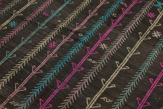 5x9 Vintage Turkish Goat Hair Kilim Rug - 51252