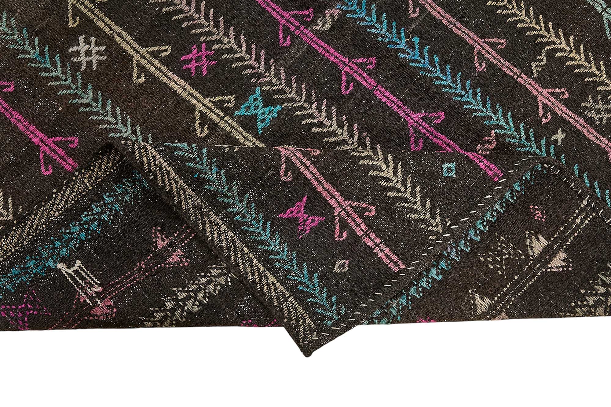 5x9 Vintage Turkish Goat Hair Kilim Rug - 51252