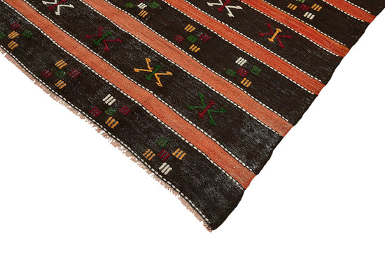 5x11 Vintage Turkish Goat Hair Kilim Rug - 51253