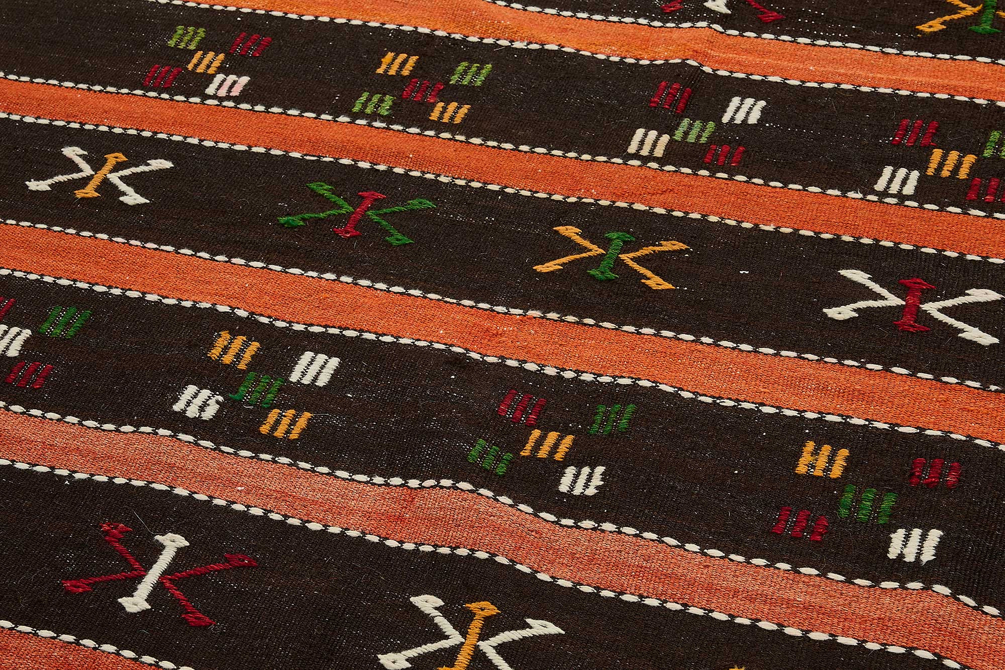 5x11 Vintage Turkish Goat Hair Kilim Rug - 51253