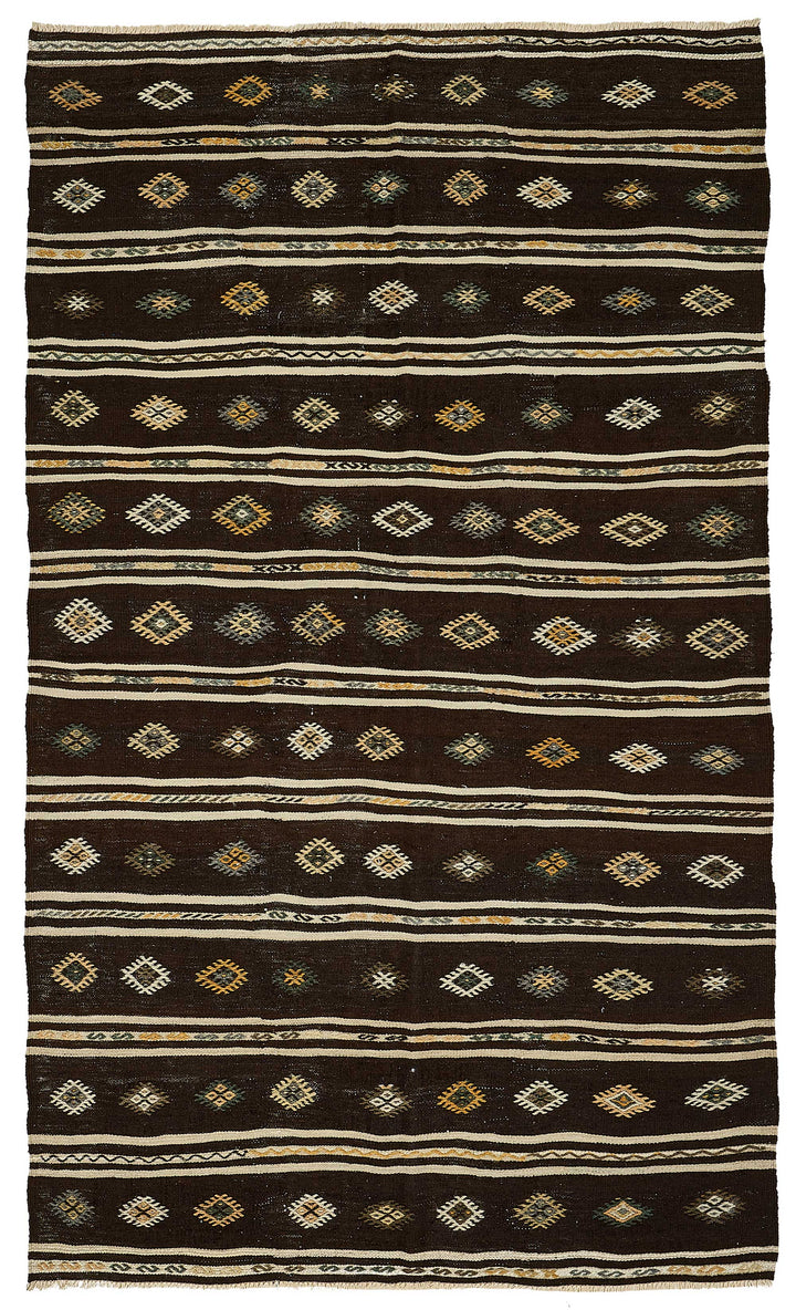 6x10 Vintage Turkish Goat Hair Kilim Rug - 51254