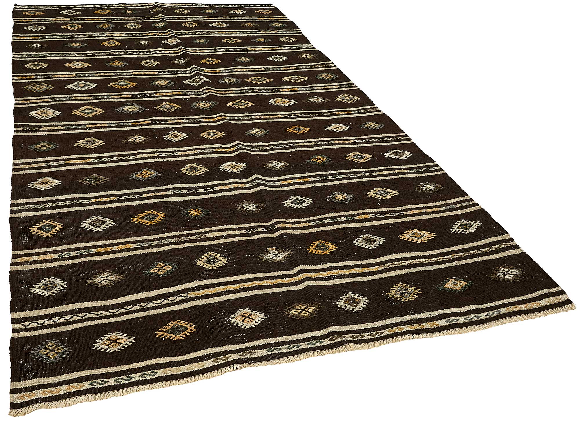 6x10 Vintage Turkish Goat Hair Kilim Rug - 51254