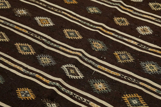 6x10 Vintage Turkish Goat Hair Kilim Rug - 51254