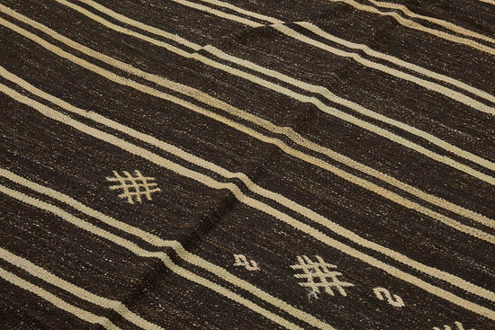 7x11 Vintage Turkish Goat Hair Kilim Rug - 51255