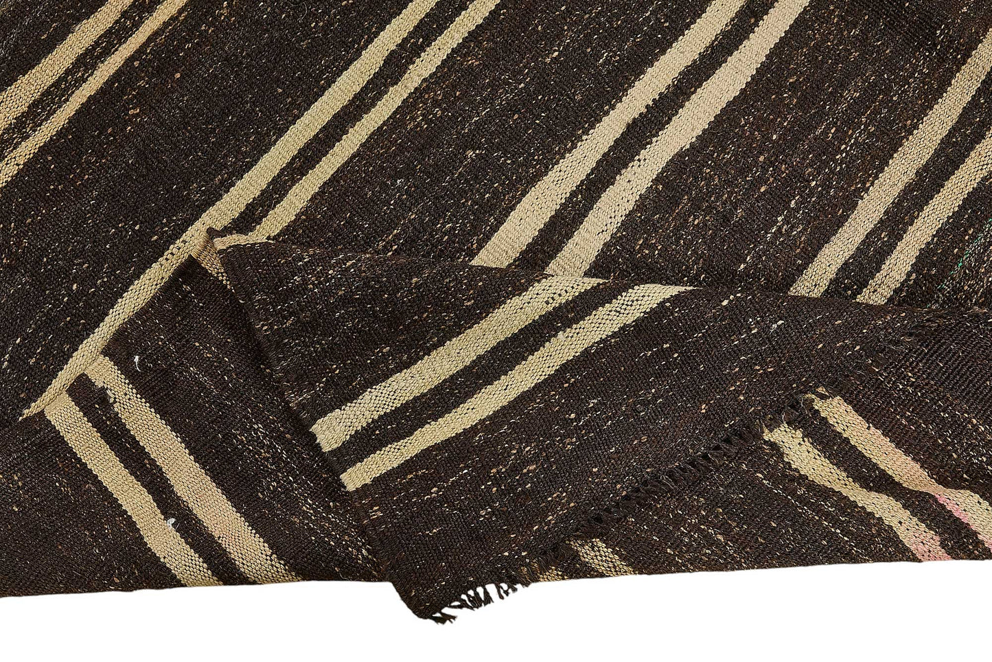 7x11 Vintage Turkish Goat Hair Kilim Rug - 51255