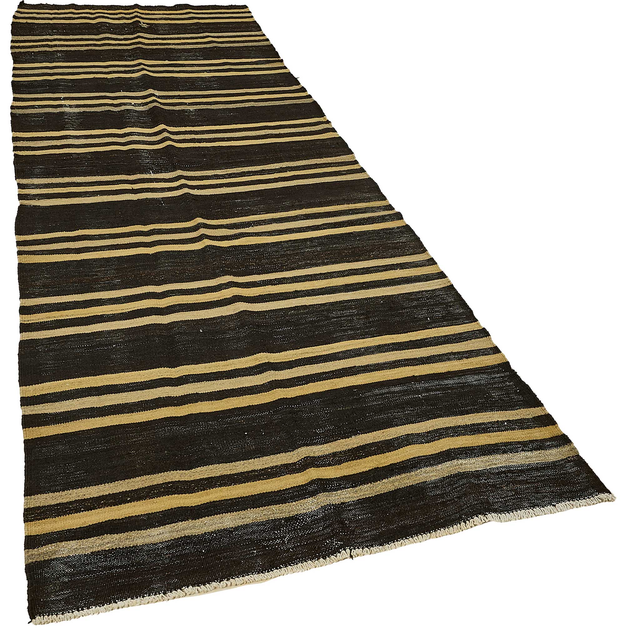 4x11 Vintage Turkish Goat Hair Kilim Rug - 51256