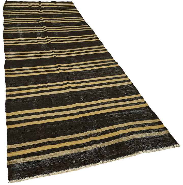 4x11 Vintage Turkish Goat Hair Kilim Rug - 51256