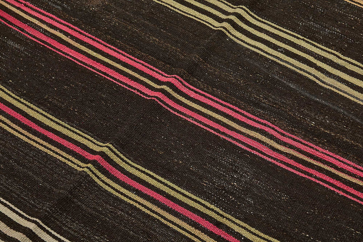 7x10 Vintage Turkish Goat Hair Kilim Rug - 51257