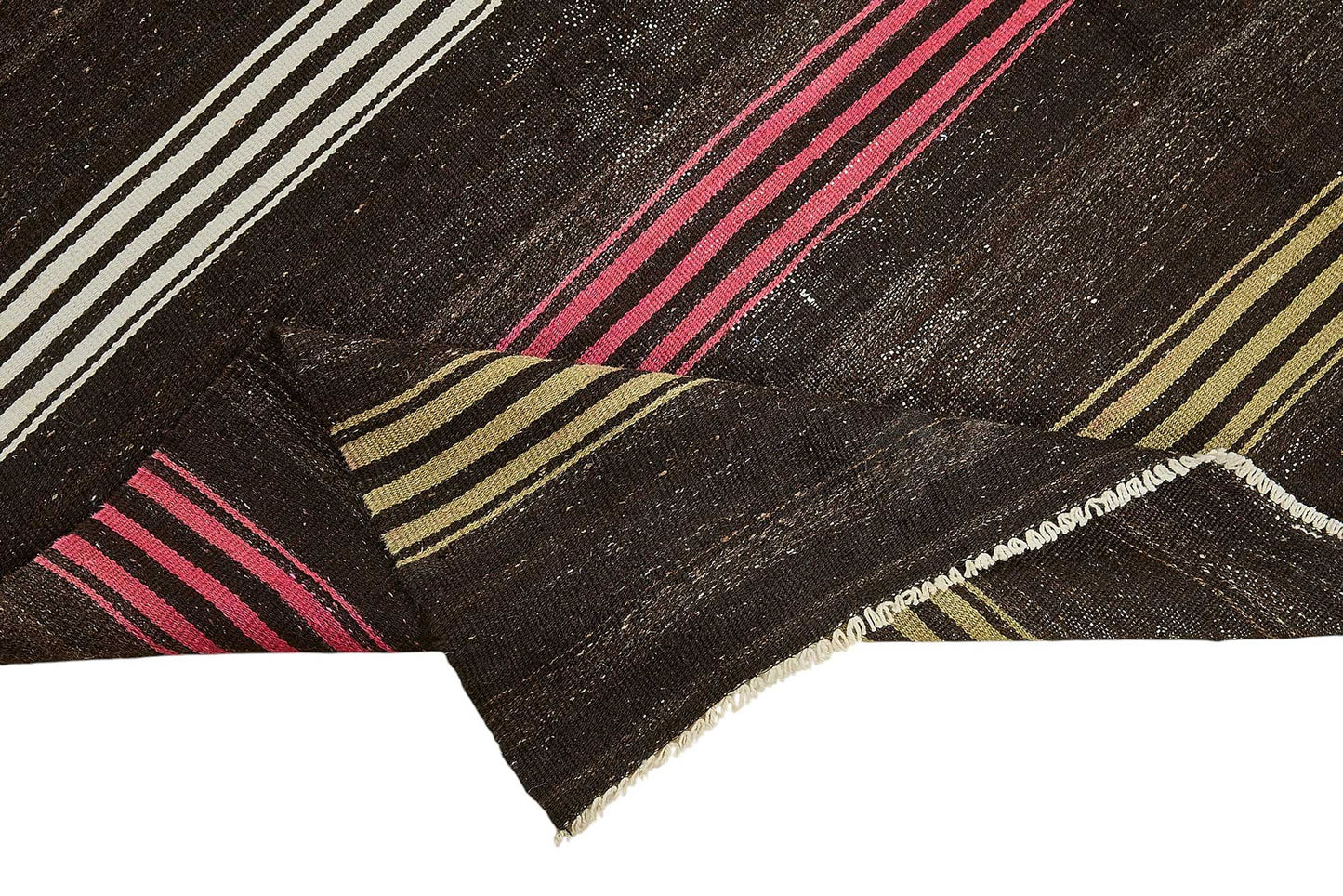 7x10 Vintage Turkish Goat Hair Kilim Rug - 51257