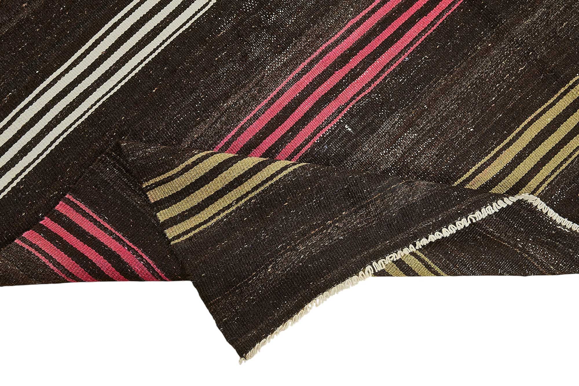 7x10 Vintage Turkish Goat Hair Kilim Rug - 51257