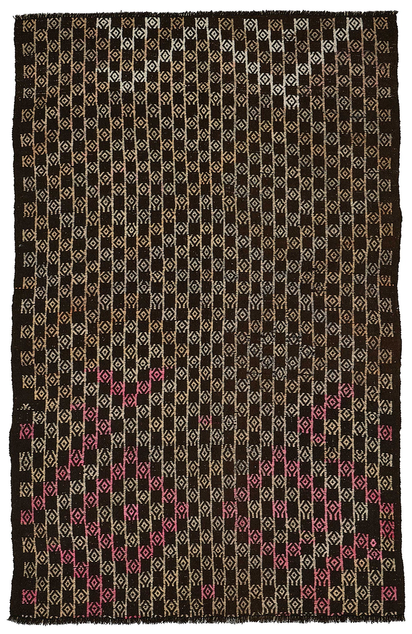 4x7 Vintage Turkish Goat Hair Kilim Rug - 51258
