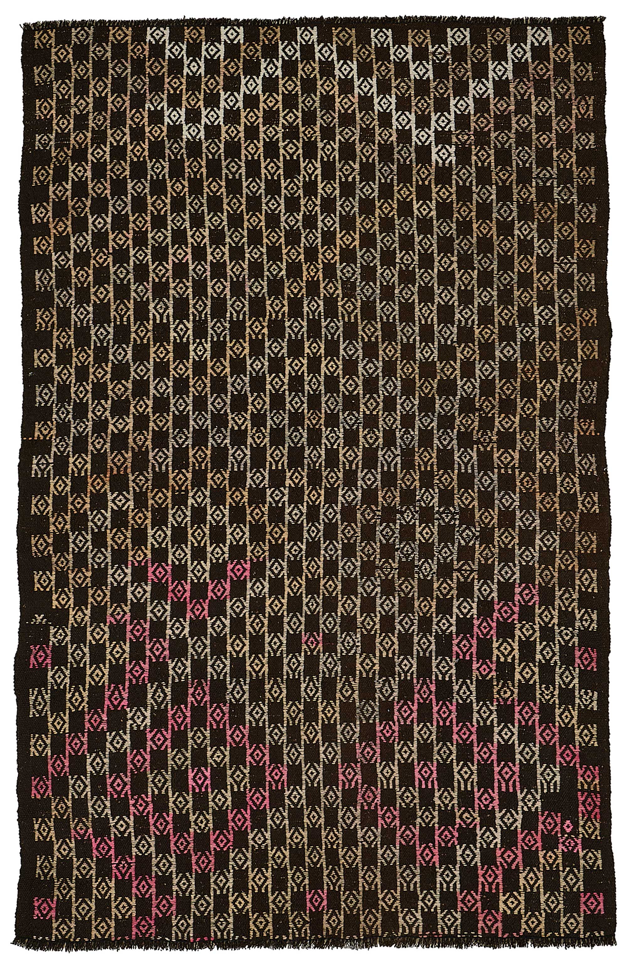 4x7 Vintage Turkish Goat Hair Kilim Rug - 51258