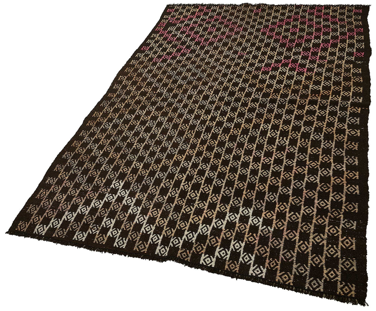 4x7 Vintage Turkish Goat Hair Kilim Rug - 51258