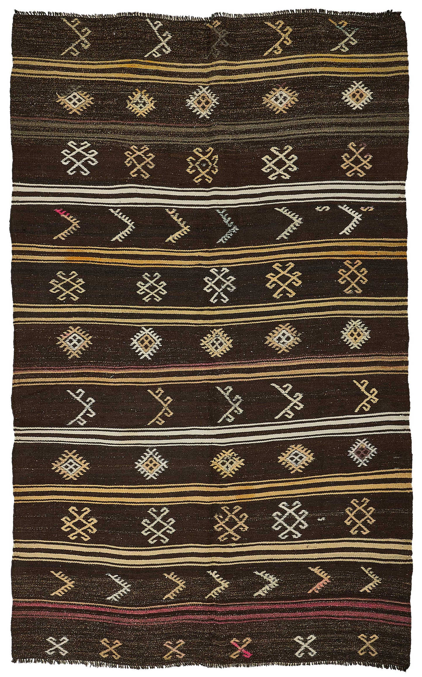 6x10 Vintage Turkish Goat Hair Kilim Rug - 51259
