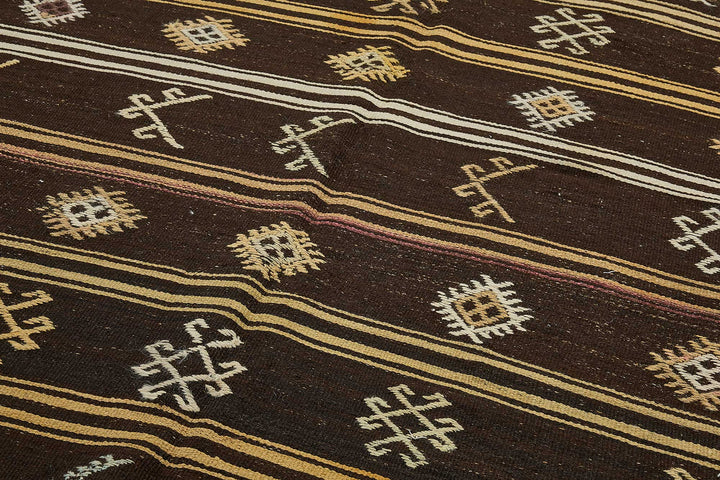 6x10 Vintage Turkish Goat Hair Kilim Rug - 51259