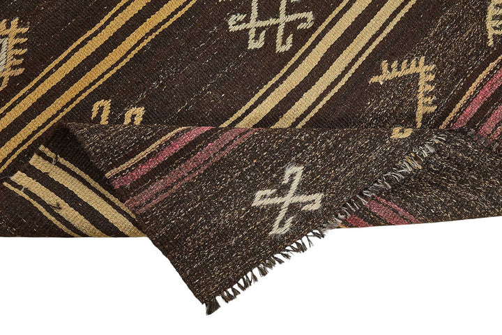 6x10 Vintage Turkish Goat Hair Kilim Rug - 51259